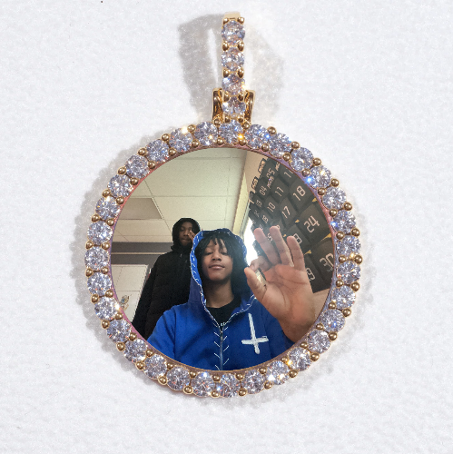 3D CIRCLE CUSTOM PICTURE PENDANT SMALL SIZE