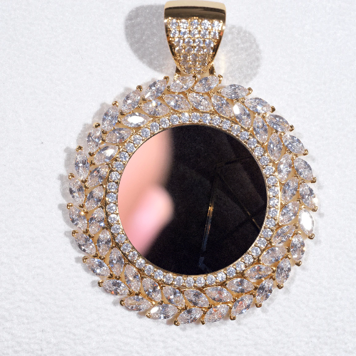 Large 3D Wheat Ear Custom Picture Pendant