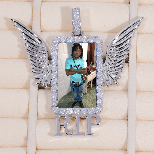 RIP WING 3D CUSTOM PICTURE PENDANT