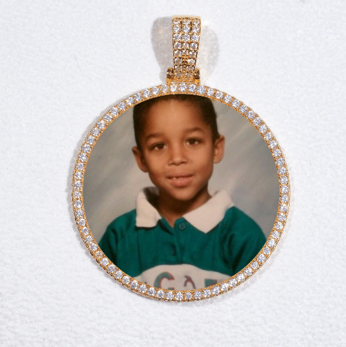 MEDIUM 3D CIRCLE CUSTOM PICTURE PENDANT