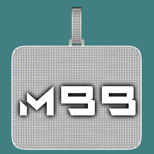 CUSTOM LETTER NECKLACE 3D BIG SQUARE