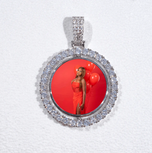 3D Spinning 2-Faced Custom Picture Pendant