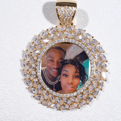 Large 3D Wheat Ear Custom Picture Pendant