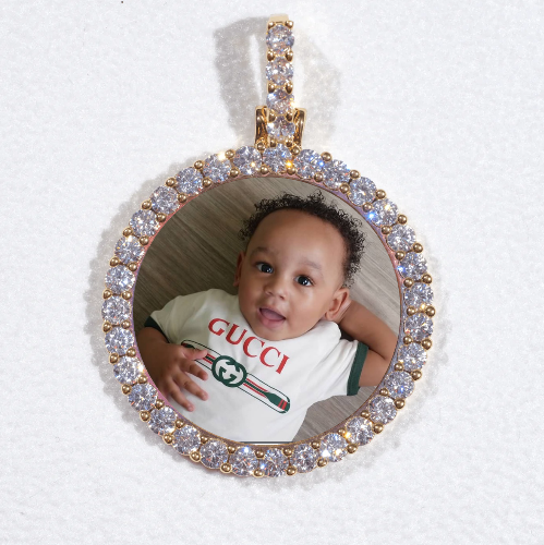 3D CIRCLE CUSTOM PICTURE PENDANT SMALL SIZE