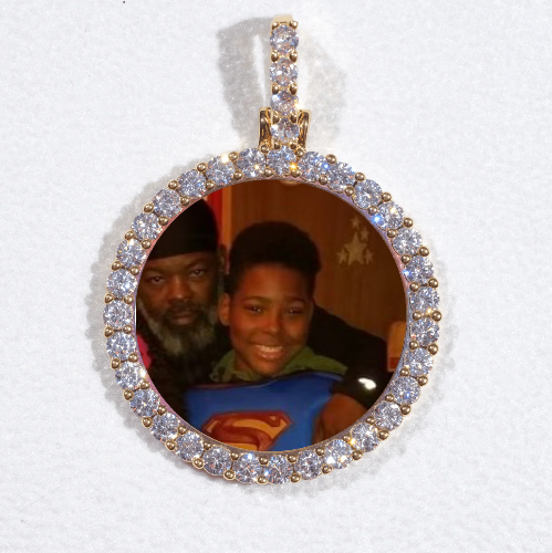 3D CIRCLE CUSTOM PICTURE PENDANT SMALL SIZE
