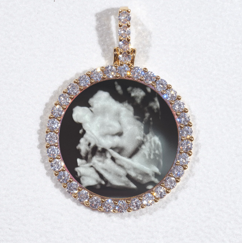 3D CIRCLE CUSTOM PICTURE PENDANT SMALL SIZE