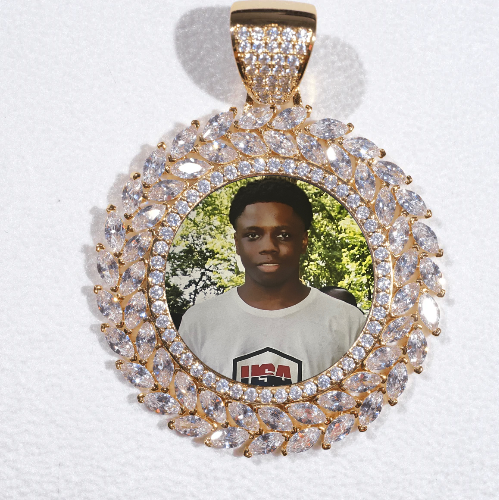 Large 3D Wheat Ear Custom Picture Pendant