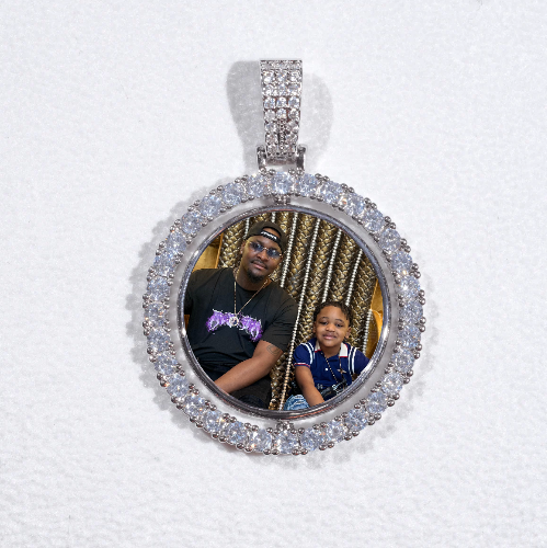 3D Spinning 2-Faced Custom Picture Pendant