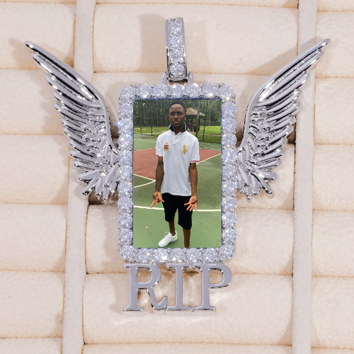 RIP WING 3D CUSTOM PICTURE PENDANT