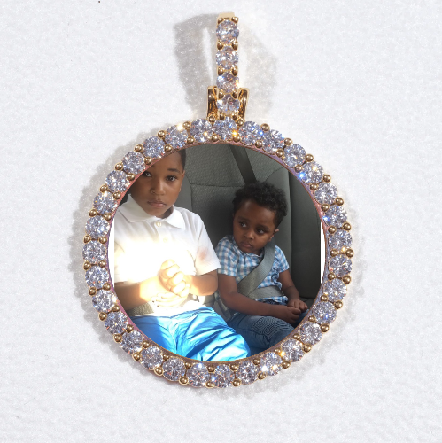 3D CIRCLE CUSTOM PICTURE PENDANT SMALL SIZE