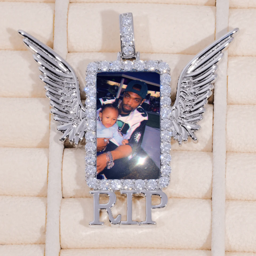RIP WING 3D CUSTOM PICTURE PENDANT