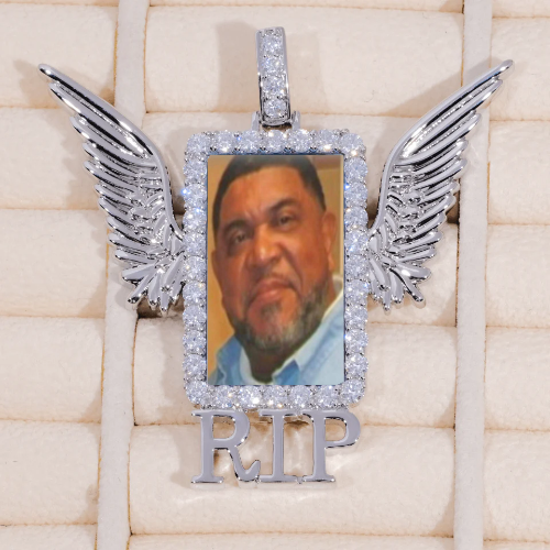 RIP WING 3D CUSTOM PICTURE PENDANT