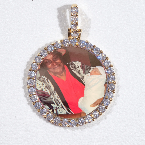 3D CIRCLE CUSTOM PICTURE PENDANT SMALL SIZE