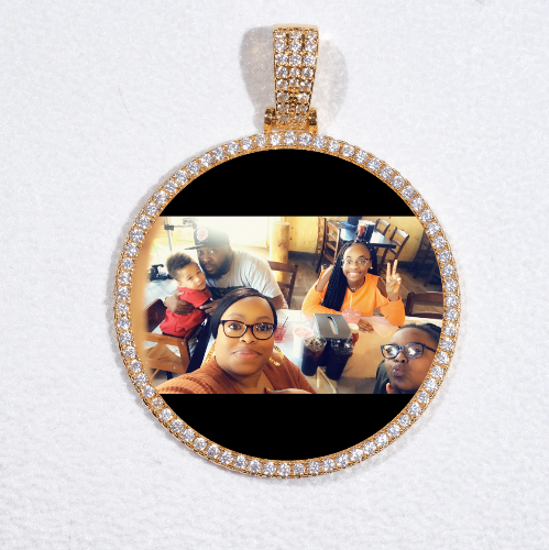 MEDIUM 3D CIRCLE CUSTOM PICTURE PENDANT