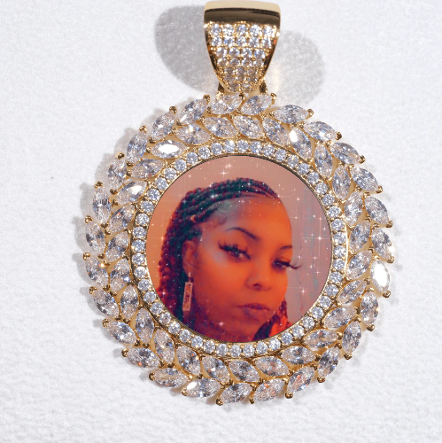 Large 3D Wheat Ear Custom Picture Pendant