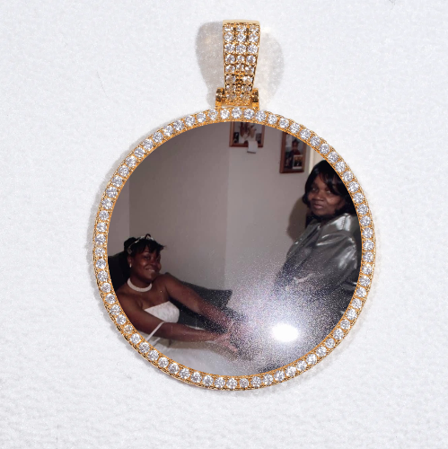 MEDIUM 3D CIRCLE CUSTOM PICTURE PENDANT