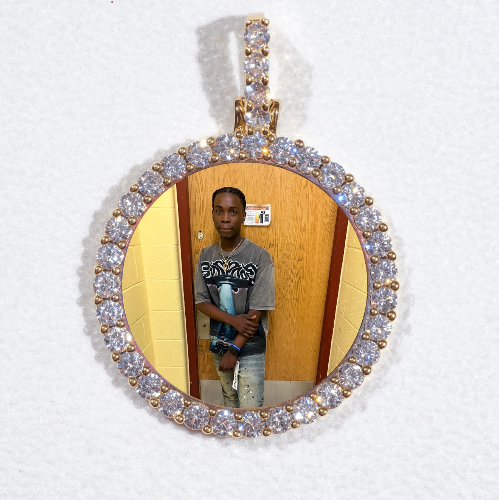 3D CIRCLE CUSTOM PICTURE PENDANT SMALL SIZE
