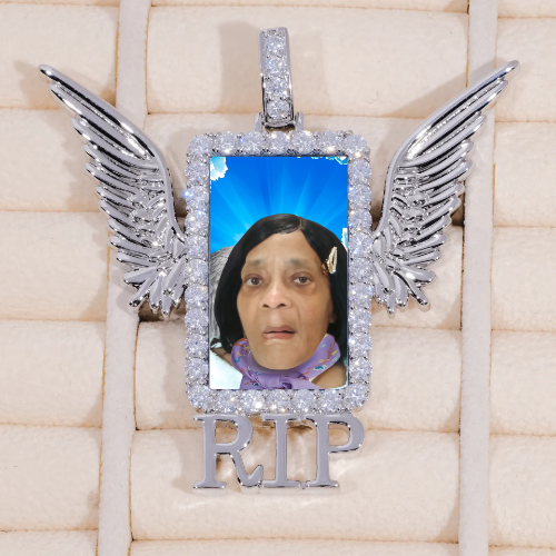 RIP WING 3D CUSTOM PICTURE PENDANT