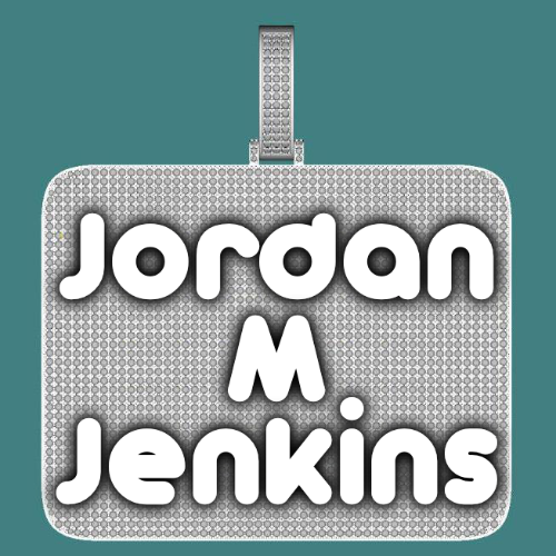 CUSTOM LETTER NECKLACE 3D BIG SQUARE