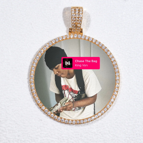 MEDIUM 3D CIRCLE CUSTOM PICTURE PENDANT