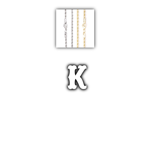 Custom Letters Freibeuter Font Necklace