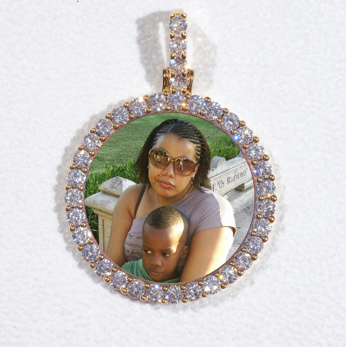3D CIRCLE CUSTOM PICTURE PENDANT SMALL SIZE