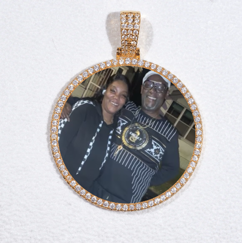 MEDIUM 3D CIRCLE CUSTOM PICTURE PENDANT