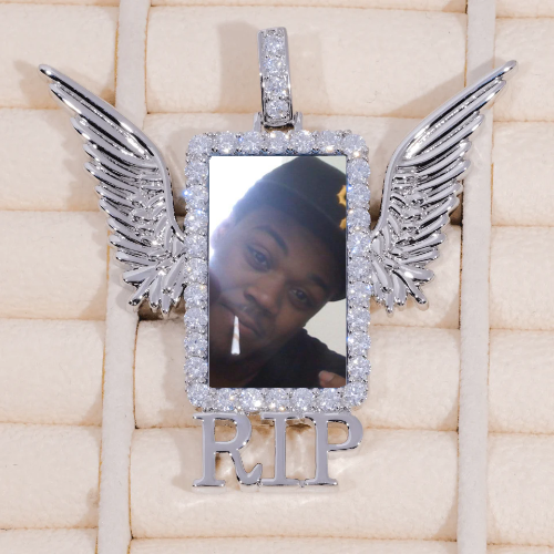 RIP WING 3D CUSTOM PICTURE PENDANT