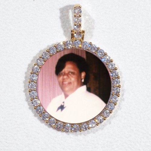 3D CIRCLE CUSTOM PICTURE PENDANT SMALL SIZE