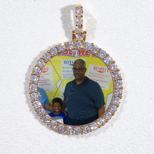 3D CIRCLE CUSTOM PICTURE PENDANT SMALL SIZE