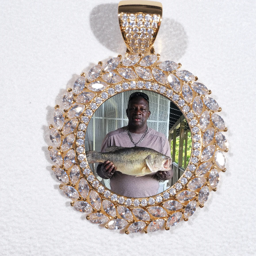 Large 3D Wheat Ear Custom Picture Pendant