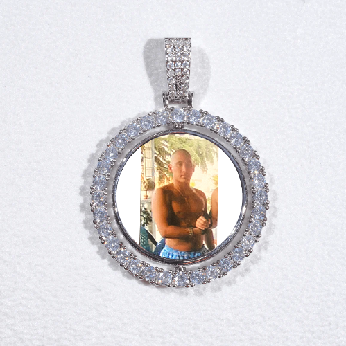 3D Spinning 2-Faced Custom Picture Pendant