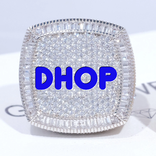 CUSTOM LETTER 3D ICED RING