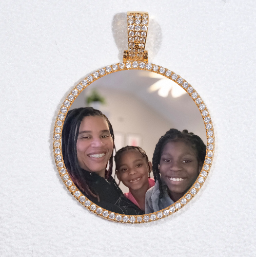 MEDIUM 3D CIRCLE CUSTOM PICTURE PENDANT