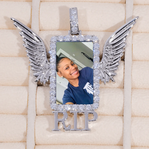 RIP WING 3D CUSTOM PICTURE PENDANT