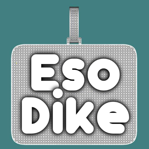 CUSTOM LETTER NECKLACE 3D BIG SQUARE