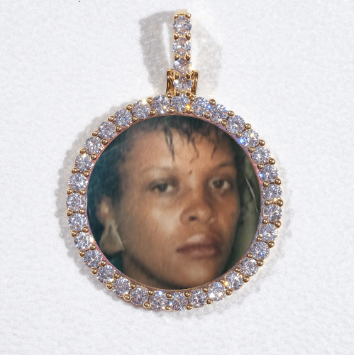 3D CIRCLE CUSTOM PICTURE PENDANT SMALL SIZE
