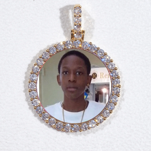 3D CIRCLE CUSTOM PICTURE PENDANT SMALL SIZE