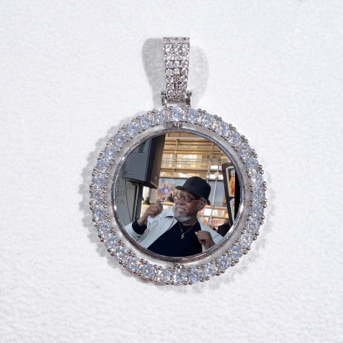 3D Spinning 2-Faced Custom Picture Pendant