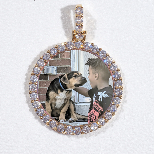3D CIRCLE CUSTOM PICTURE PENDANT SMALL SIZE