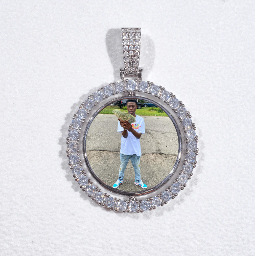 3D Spinning 2-Faced Custom Picture Pendant