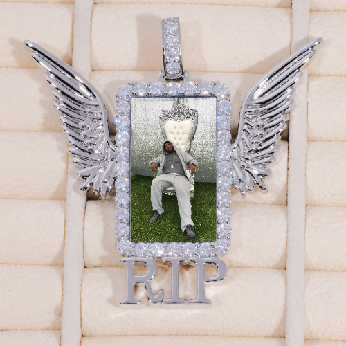 RIP WING 3D CUSTOM PICTURE PENDANT