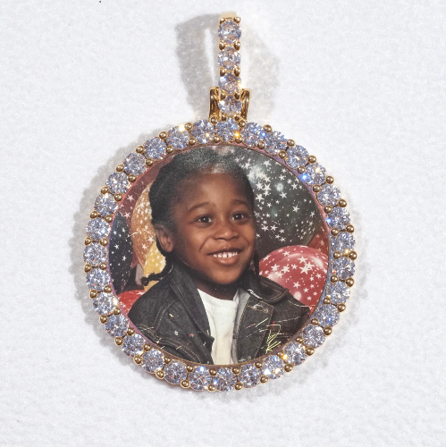 3D CIRCLE CUSTOM PICTURE PENDANT SMALL SIZE