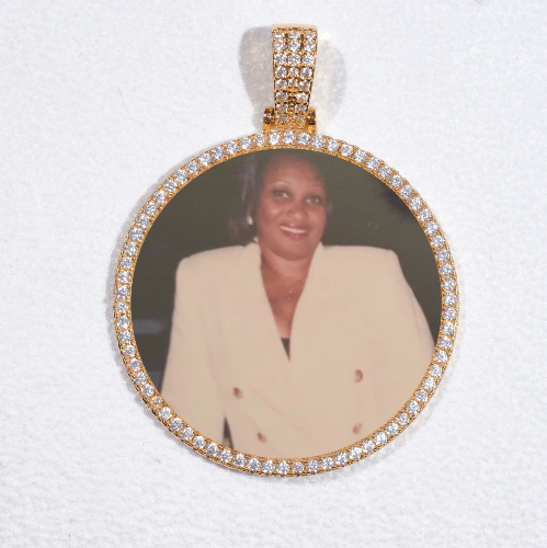 MEDIUM 3D CIRCLE CUSTOM PICTURE PENDANT