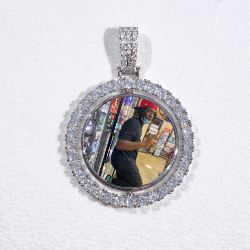 3D Spinning 2-Faced Custom Picture Pendant
