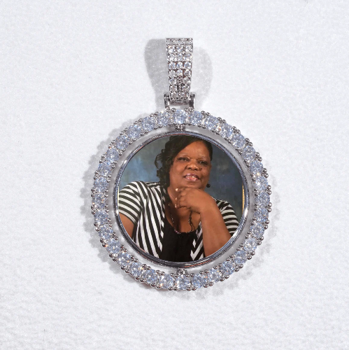 3D Spinning 2-Faced Custom Picture Pendant