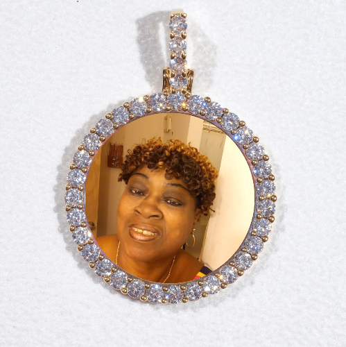 3D CIRCLE CUSTOM PICTURE PENDANT SMALL SIZE
