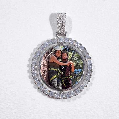 3D Spinning 2-Faced Custom Picture Pendant