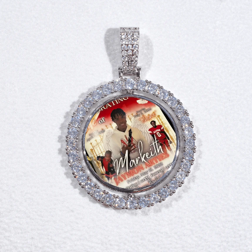 3D Spinning 2-Faced Custom Picture Pendant