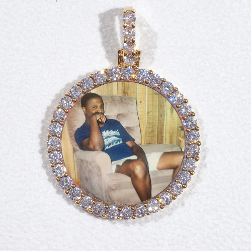 3D CIRCLE CUSTOM PICTURE PENDANT SMALL SIZE